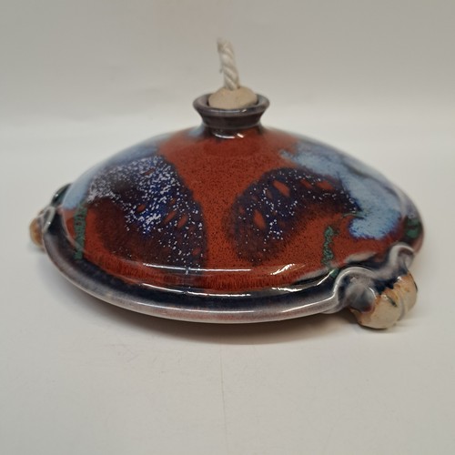 #250510 Oil Lamp  Red/Blue $16.50 at Hunter Wolff Gallery